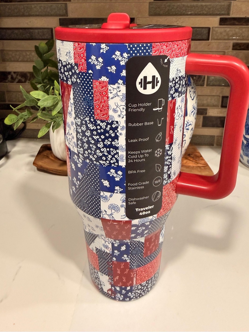 Hydrojug 40 oz traveler Heritage Americana